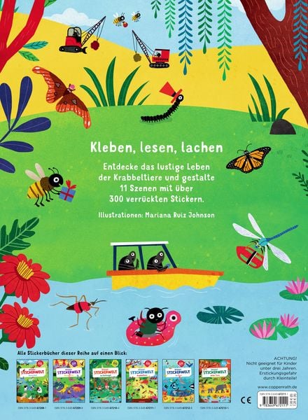 Produktbild: Wimmel-Stickerwelt: Krabbeltiere