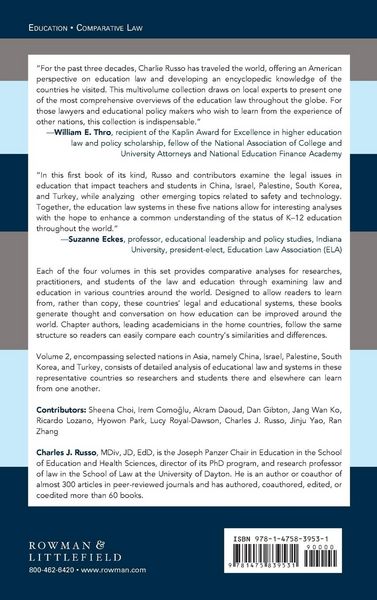 Produktbild: Handbook of Comparative Education Law