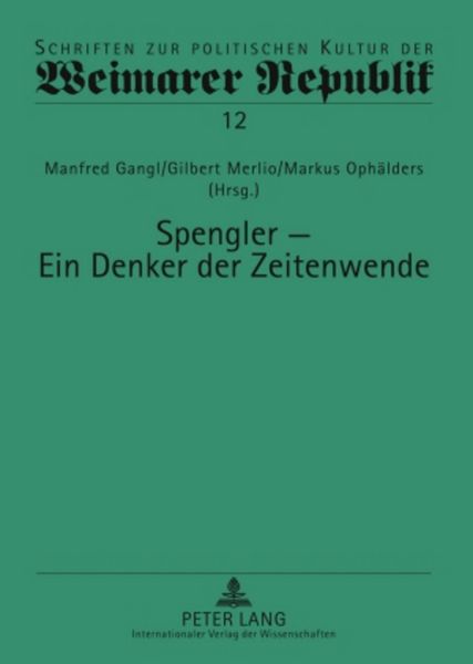 Produktbild: Spengler &ndash; ein Denker der Zeitenwende