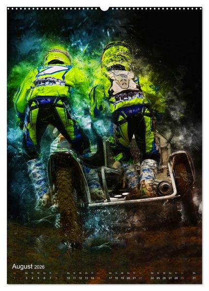 Produktbild: Motocross Seitenwagen - einfach cool (hochwertiger Premium Wandkalender 2026 DIN A2 hoch), Kunstdruck in Hochglanz