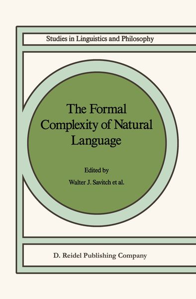 Produktbild: The Formal Complexity of Natural Language