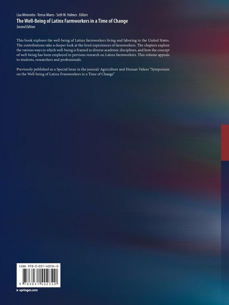 Produktbild: The Well-Being of Latinx Farmworkers in a Time of Change