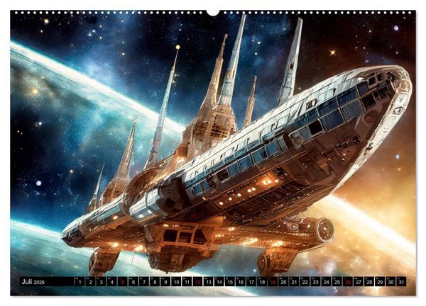 Produktbild: Mobilit&auml;t im All (Wandkalender 2026 DIN A2 quer), CALVENDO Monatskalender