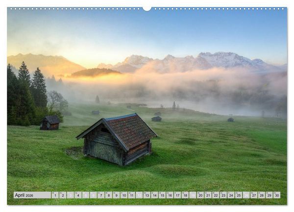 Produktbild: Wundersch&ouml;nes Bayern (hochwertiger Premium Wandkalender 2026 DIN A2 quer), Kunstdruck in Hochglanz
