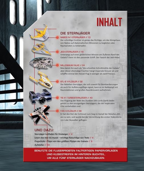 Produktbild: STAR WARS Flieger falten: 30 faltfertige Papiersternjäger