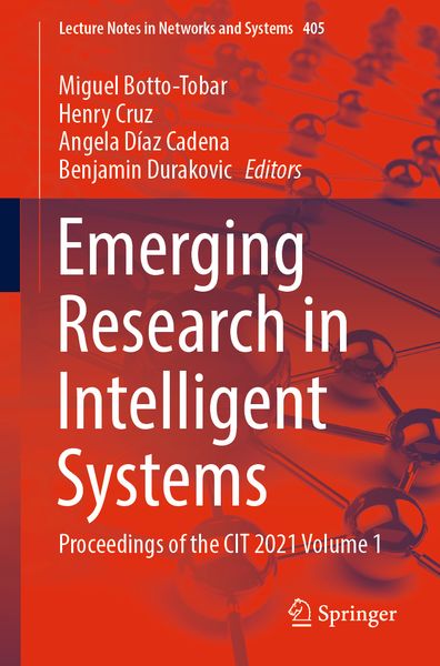 Produktbild: Emerging Research in Intelligent Systems