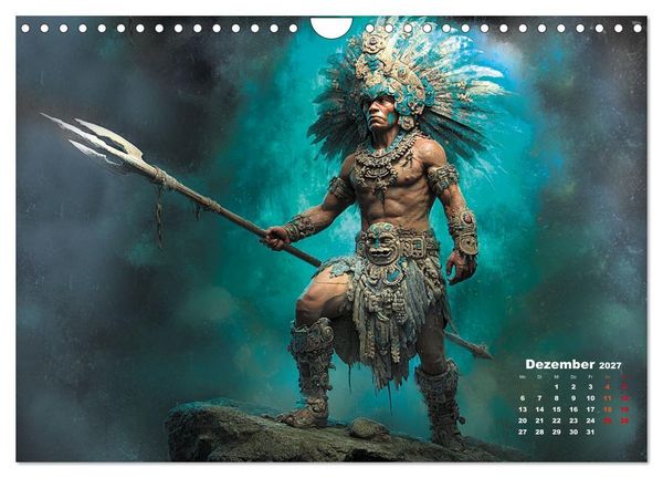 Produktbild: Azteken - Im Glanz der ewigen Sonne (Wandkalender 2027 DIN A4 quer), CALVENDO Monatskalender