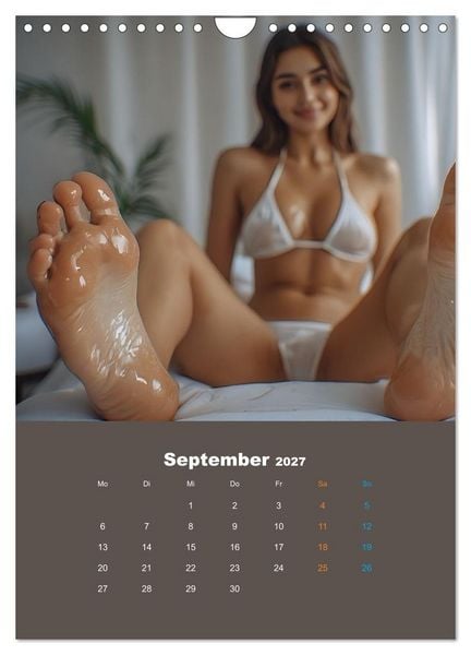 Produktbild: Einge&ouml;lt - Sexy Frauen Kalender (Wandkalender 2027 DIN A4 hoch), CALVENDO Monatskalender