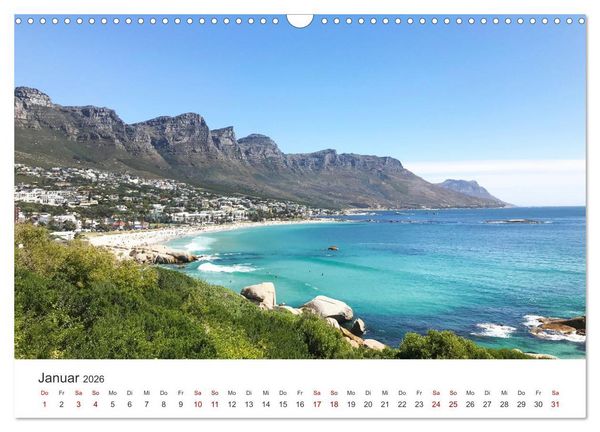 Produktbild: Kapstadt - Die bezaubernde Stadt am Kap der guten Hoffnung. (Wandkalender 2026 DIN A3 quer), CALVENDO Monatskalender