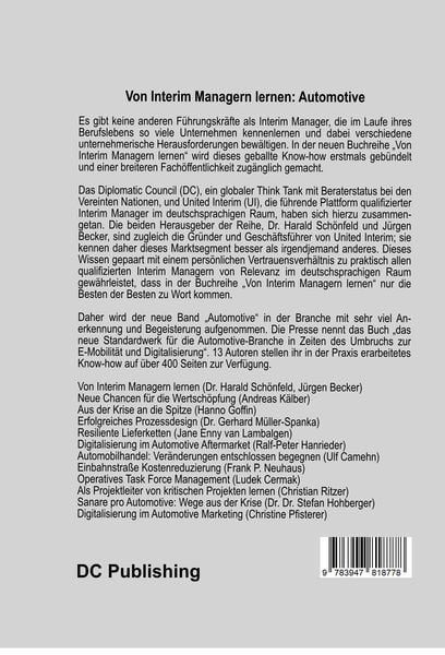 Produktbild: Automotive: Interim Manager berichten aus der Praxis