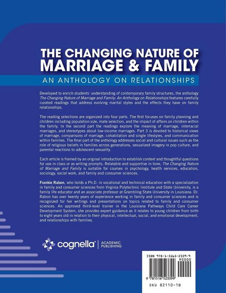 Produktbild: The Changing Nature of Marriage and Family