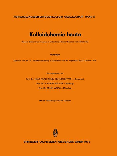 Produktbild: Kolloidchemie heute
