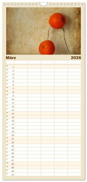 Produktbild: Familienplaner 2026 - Der K&uuml;chenkalender mit 5 Spalten (Wandkalender, 21 x 45 cm) CALVENDO