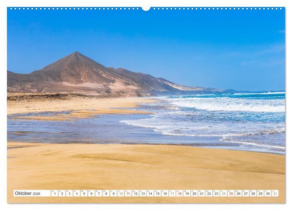Produktbild: Fuerteventura - W&uuml;stenzauber und Meeresrauschen (hochwertiger Premium Wandkalender 2026 DIN A2 quer), Kunstdruck in Hochglanz