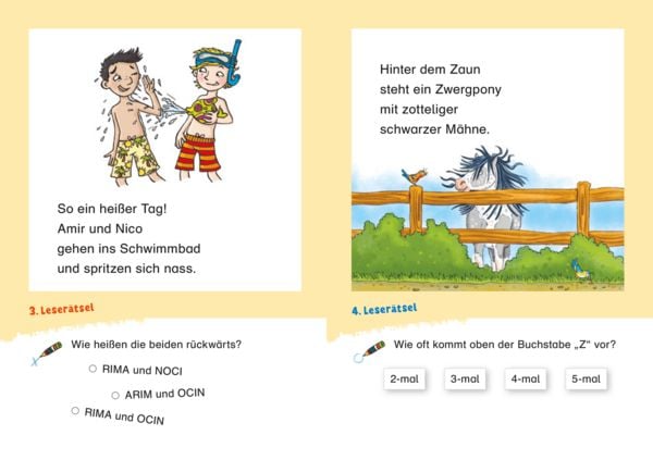 Produktbild: Duden Leseprofi &ndash; Witzige Leser&auml;tsel zum Schulstart &ndash; Pferde und Freundschaft, 1. Klasse