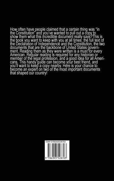 Produktbild: The Constitution and the Declaration of Independence