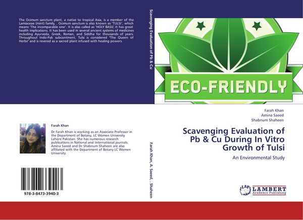 Produktbild: Scavenging Evaluation of Pb & Cu During In Vitro Growth of Tulsi