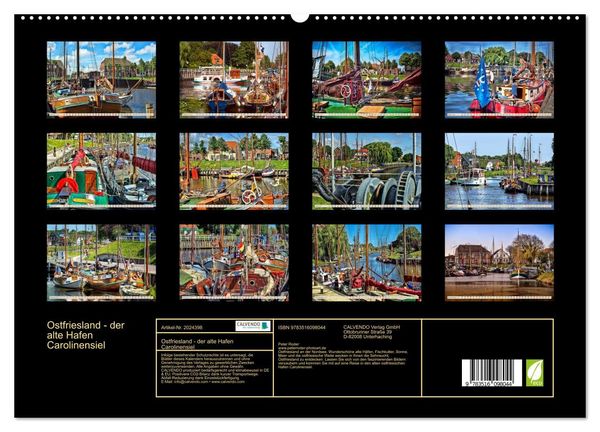 Produktbild: Ostfriesland - der alte Hafen Carolinensiel (hochwertiger Premium Wandkalender 2026 DIN A2 quer), Kunstdruck in Hochglanz