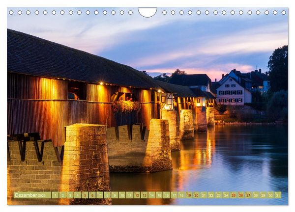 Produktbild: Bad S&auml;ckingen - Charmantes St&auml;dtchen am Rhein (Wandkalender 2026 DIN A4 quer), CALVENDO Monatskalender