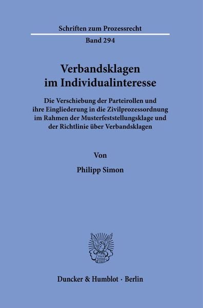 Produktbild: Verbandsklagen im Individualinteresse.