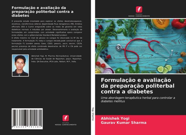Produktbild: Formula&ccedil;&atilde;o e avalia&ccedil;&atilde;o da prepara&ccedil;&atilde;o politerbal contra a diabetes