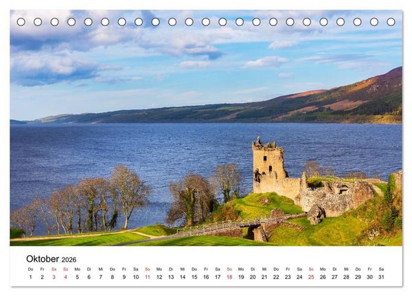 Produktbild: North Coast 500 - Schottlands Traumstra&szlig;e (Tischkalender 2026 DIN A5 quer), CALVENDO Monatskalender