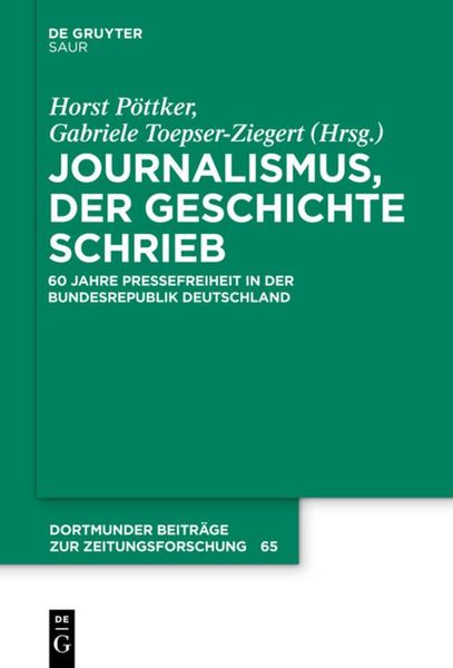 Produktbild: Journalismus, der Geschichte schrieb