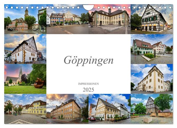 Göppingen Impressionen (Wandkalender 2025 DIN A4 quer), CALVENDO Monatskalender