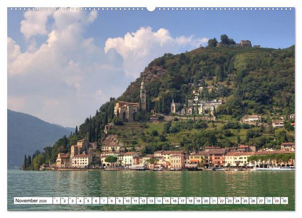 Produktbild: Tessin, Impressionen aus der Italienischen Schweiz (hochwertiger Premium Wandkalender 2026 DIN A2 quer), Kunstdruck in Hochglanz