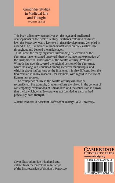 Produktbild: The Making of Gratian's Decretum