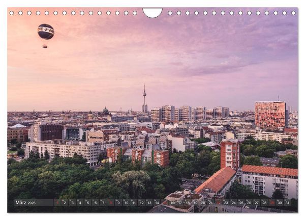 Produktbild: Berlin von oben (Wandkalender 2026 DIN A4 quer), CALVENDO Monatskalender