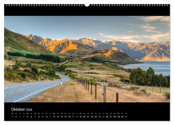 Produktbild: Neuseelands Landschaften (Wandkalender 2026 DIN A2 quer), CALVENDO Monatskalender