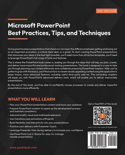 Produktbild: Microsoft PowerPoint Best Practices, Tips, and Techniques