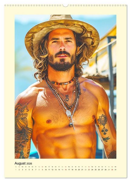 Produktbild: Ungez&auml;hmte Freiheit. Coole Jungs im Boho-Stil (hochwertiger Premium Wandkalender 2026 DIN A2 hoch), Kunstdruck in Hochglanz