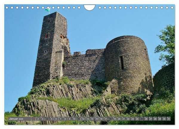 Produktbild: Burgromantik Burgen und Schl&ouml;sser in Deutschland (Wandkalender 2026 DIN A4 quer), CALVENDO Monatskalender