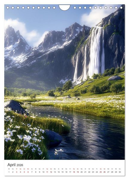 Produktbild: Midgard - Mythische Landschaften des Nordens (Wandkalender 2026 DIN A4 hoch), CALVENDO Monatskalender