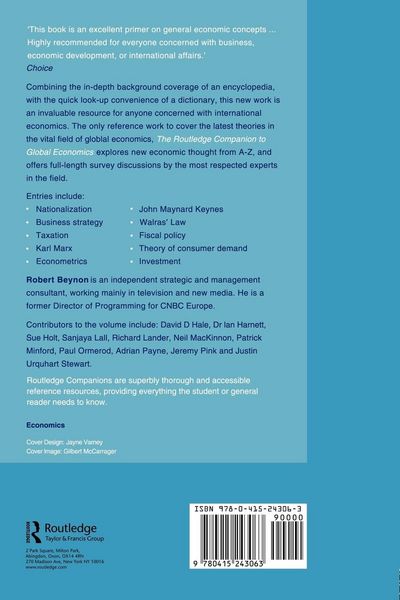 Produktbild: The Routledge Companion to Global Economics
