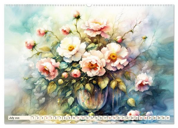 Produktbild: Blossom joy (High Quality Premium Wall Calendar 2026 DIN A2 landscape),CALVENDO 12 Month Wall Calendar