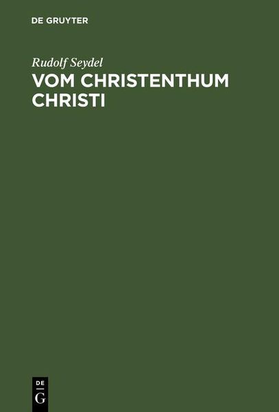Produktbild: Vom Christenthum Christi