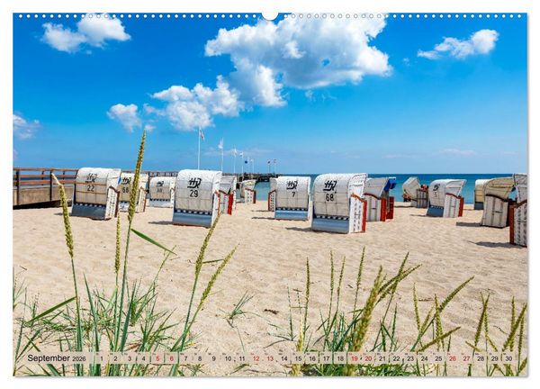 Produktbild: Ostseeb&auml;der an der L&uuml;becker Bucht (hochwertiger Premium Wandkalender 2026 DIN A2 quer), Kunstdruck in Hochglanz