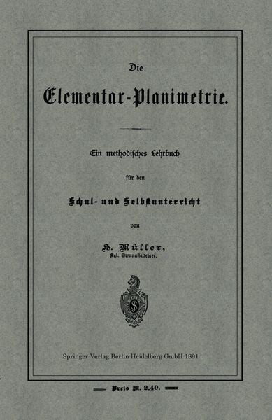 Produktbild: Die Elementar-Planimetrie