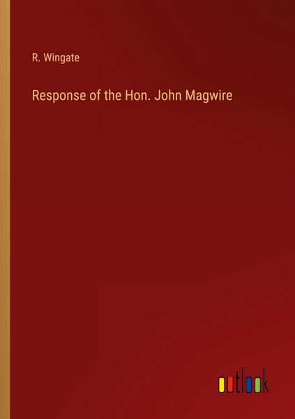 Produktbild: Response of the Hon. John Magwire