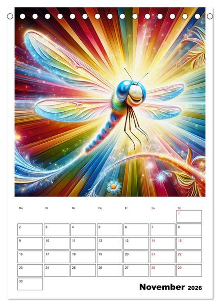 Produktbild: Heitere Insektenwelt (Tischkalender 2026 DIN A5 hoch), CALVENDO Monatskalender