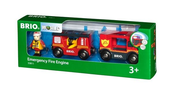 Produktbild: BRIO World - Feuerwehr-Leiterfahrzeug mit Licht & Sound