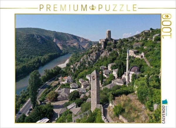 CALVENDO Puzzle Burgruine Pociteljska in Capljina Bosnien und Herzegowina | 1000 Teile Lege-Größe 64x48cm Foto-Puzzle für glückliche Stunden