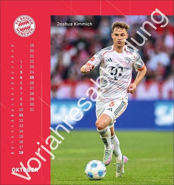 Produktbild: FC Bayern M&uuml;nchen Postkartenkalender 2027