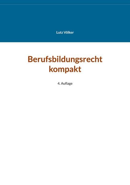 Produktbild: Berufsbildungsrecht kompakt