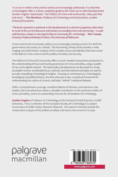 Produktbild: The Politics of Crime and Community