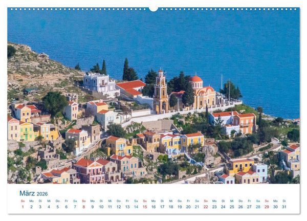 Produktbild: Symi 2026, Perle der &Auml;g&auml;is (hochwertiger Premium Wandkalender 2026 DIN A2 quer), Kunstdruck in Hochglanz