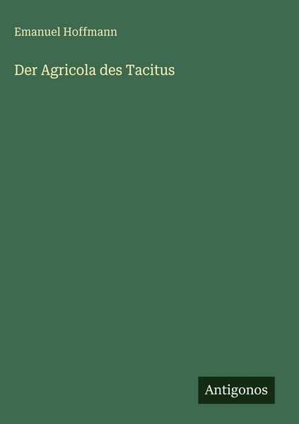 Produktbild: Der Agricola des Tacitus